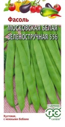 Фасоль Московская белая зеленостручная 556 кустовая (Гавриш)